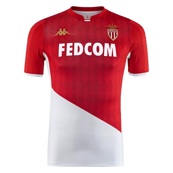 Tailandia Camiseta AS Monaco 1ª 2019-2020 Rojo Blanco